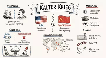 Vorschau - Arbeitsblätter - Arbeitsblatt "Kalter Krieg" + Onlineübung & MP3 + Mindmap + Infografiken - Seite 2