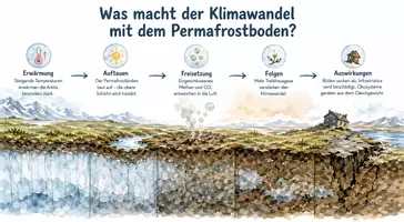 Vorschau - Arbeitsblätter - Arbeitsblätter zum Thema "Was macht der Klimawandel mit dem Permafrostboden?" + Lösung & MP3 + Mindmap + Infografiken - Seite 1
