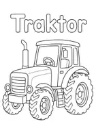 Vorschau - Arbeitsblätter - 🚜✨ Ausmalbild Traktor – tolles Fahrzeugmotiv für Kinder 🚜✨ - Deckblatt