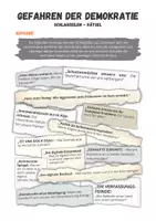 Vorschau - Arbeitsblätter - Gefahren der Demokratie - Schlagzeilen-Rätsel (Themen: Populismus, Desinformation, Hate Speech, ...) - Seite 1