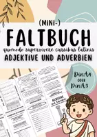 Vorschau - Mal- und Bastelvorlagen - Faltbuch Latein - Adjektive und Adverbien - Deckblatt