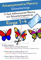 Vorschau - Spiele - Achsensymmetrie / Symmetrie / Memory / Schmetterlinge - Deckblatt