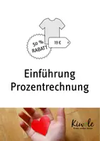 Vorschau - Arbeitsblätter - Einführung Prozentrechnung – Rabatt und Preisnachlass - Deckblatt