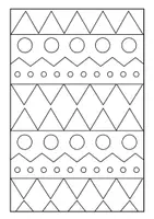 Vorschau - Arbeitsblätter - 🔺⭕✨ Ausmalbild Formen-Muster 🔺⭕✨ - Deckblatt