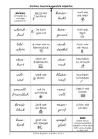 Vorschau - Spiele - Zusammengesetzte Adjektive, aus: Adjektive Kl. 3 - 6 - Seite 1
