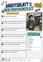 Vorschau - Unterrichtsreihen - Praktikumsmappe Reflexion – leichte Sprache, klare Struktur, ansprechendes Design - Deckblatt