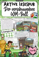 Vorschau - Arbeitsblätter - Fußball WM 2026 - Aktive Lesespur: Der verschwundene WM-Ball | Grundschule Kl. 2–3 | 2-fach differenziert - Deckblatt