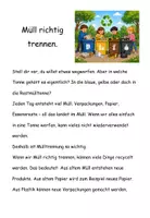 Vorschau - Unterrichtsreihen - Umweltschutz. Lesetexte mit Fragen (Klasse 3/4). Müll, Plastik, Wasser & Strom sparen - Seite 3