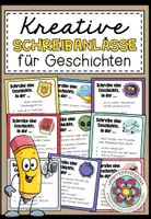 Vorschau - Stationenlernen - 36 kreative Schreibanlässe für Geschichten - Deckblatt