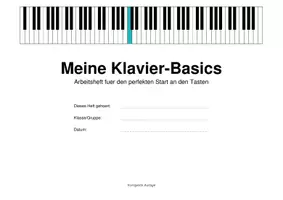 Vorschau - Unterrichtsreihen - Klavier & Klaviatur Grundlagen: Arbeitsheft für Musik (Klasse 5-6) - Noten, Vorzeichen, Tonleitern - Seite 1