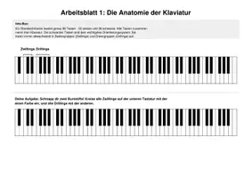 Vorschau - Unterrichtsreihen - Klavier & Klaviatur Grundlagen: Arbeitsheft für Musik (Klasse 5-6) - Noten, Vorzeichen, Tonleitern - Seite 2