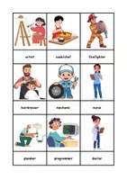 Vorschau - Spiele - Jobs (Wortbild-Karten) - Deckblatt