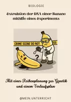 Vorschau - Unterrichtsreihen - Genetik - DNA Extraktion einer Banane mit Reihenplanung und Verlaufsplan - Deckblatt