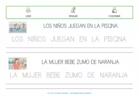 Vista previa - Unidades / Secuencias / Situaciones de Aprendizaje - ESCRIBO LO QUE LEO - ORACIONES - página 1