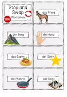 Vorschau - Arbeitsblätter - Stop and Swap Wortarten Spiel - Seite 2