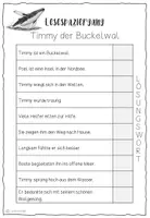 Vorschau - Arbeitsblätter - Buckelwal: Leseweg 3-fach differenziert - Seite 2