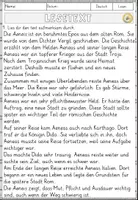 Vorschau - Arbeitsblätter - Aeneis von Vergil, Lesen und Verstehen Arbeitsblätter mit Lesetext, Fragen - Seite 2