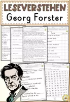 Vorschau - Arbeitsblätter - Georg Forster auf Weltreise - Lesen und Verstehen Arbeitsblätter mit Lesetext, Fragen - Deckblatt