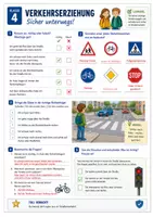 Vorschau - Arbeitsblätter - Verkehrserziehung Klasse 4 - Arbeitsblatt und Test mit Lösungen, Wimmelbild, Urkunde - Seite 2