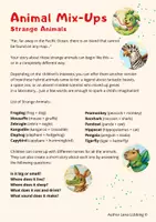 Vorschau - Spiele - English for children ANIMAL MIX-UPS: Strange Animals - Deckblatt