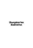 Vorschau - Stationenlernen - Badminton Übungskarten - Seite 1