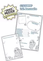 Vorschau - Arbeitsblätter - Gratis Muster: Steckbrief Grundschule mit Bonus-Erinnerungsseite - Deckblatt