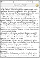 Vorschau - Arbeitsblätter - Steinzeitliche Kleidung - Lesen und Verstehen Arbeitsblätter mit Lesetext, Fragen - Seite 2