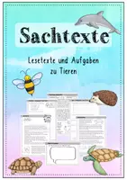 Vorschau - Arbeitsblätter - Sachtexte - Lesetexte mit Strategien und Aufgaben - Deckblatt