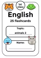 Vorschau - Bildkarten - Englisch 1. Klasse - Bildkarten Tiere - Deckblatt