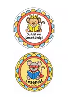 Vorschau - Mal- und Bastelvorlagen - Urkunden. Lesemedaillen. Leseprofi. Leseheldin - Seite 2