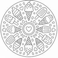 Vorschau - Mal- und Bastelvorlagen - Mandala Sommer - Deckblatt