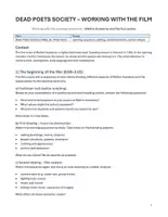Vorschau - Arbeitsblätter - DEAD POETS SOCIETY - Viewing Tasks (Selected School Scenes) - Seite 1