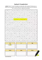 Vorschau - Arbeitsblätter - Materialpaket Suchsel: Fremdwörter (FRESCH Wortbausteine) - Seite 2