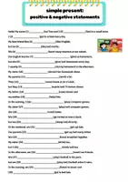 Vorschau - Arbeitsblätter - simple present positive and negative statements - Seite 2