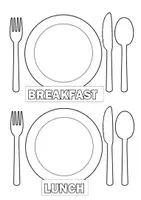 Vista previa - Hojas de trabajo - HEALTHY AND UNHEALTHY MEALS - página 1
