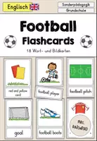 Vorschau - Fördermaterial/Inklusion - Football Fußball Soccer Bildkarten Flashcards Tafelmaterial - Englisch - Deckblatt
