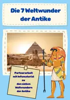 Vorschau - Arbeitsblätter - Die sieben Weltwunder der Antike Klasse 6 Vertretung Partnerarbeit - Deckblatt