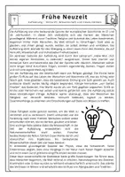 Vorschau - Arbeitsblätter - Aufklärung | Geschichte Klasse 7/8 - Seite 1