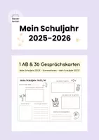 Vorschau - Arbeitsblätter - Mein Schuljahr 2025/26 – Arbeitsblatt und Gesprächskarten - Deckblatt
