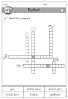 Vorschau - Arbeitsblätter - Football Fußball Soccer Arbeitsblatt Kreuzworträtsel Englisch (WM,EM) - Seite 3