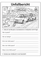 Vorschau - Arbeitsblätter - Unfallbericht – 6 Bildvorlagen mit Schreibanlässen (4. Klasse Grundschule) - Seite 3