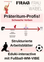 Vorschau - Arbeitsblätter - DAZ! Schwache Verben im Präteritum - Deckblatt