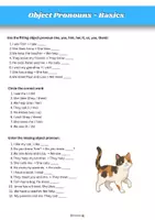 Vorschau - Arbeitsblätter - Object Pronouns _ Training - Deckblatt