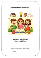 Vorschau - Arbeitsblätter - Lernen lernen - So lerne ich richtig. Ein Arbeitsheft. - Deckblatt