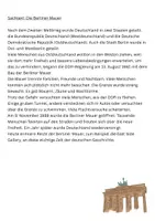 Vorschau - Arbeitsblätter - Sachtext - die Berliner Mauer für Klasse 5 - Seite 1
