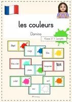 Vorschau - Spiele - Domino les couleurs - spielerisches Lernen - Deckblatt