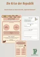 Vorschau - Unterrichtsreihen - Die Krise der Republik Einzelne Stunde zur Unterrichtsreihe „Imperium Romanum“ - Deckblatt