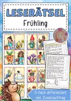 Vorschau - Arbeitsblätter - Lesespaziergang Frühling - Deckblatt
