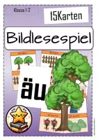 Vorschau - Spiele - Bildlesespiel Buchstabe Äu Klasse 1 -Ich habe -Wer hat?- - Deckblatt
