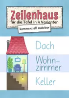 Vorschau - Präsentationen/Tafelbilder - Zeilenhaus für die Tafel | für alle Zeilenraumgrößen - Deckblatt